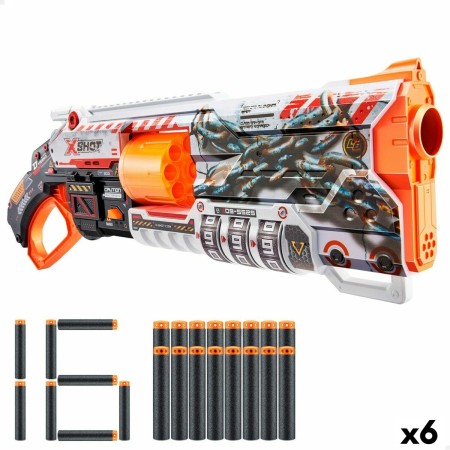 Pistola de Dardos Zuru X-Shot Skins Lock Blaster 57 x 19 x 6 cm 6 Unidades