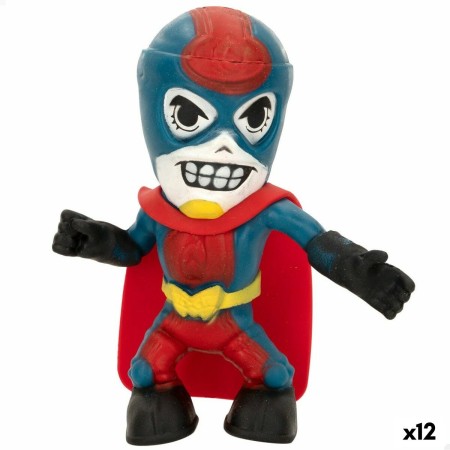Figura Coleccionable Eolo Super Masked Pepper Man Elástico 14 x 15,5 x 5,5 cm (12 Unidades)