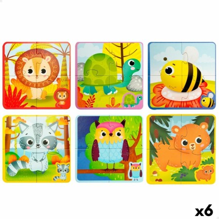 Puzzle Enfant Lisciani Tactile 24 Pièces 16 x 0,1 x 16 cm (6 Unités)