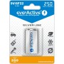 Pilas Recargables EverActive EVHRL22-250 6F22 200 mAh 9 V