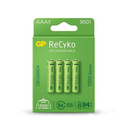 Pilas Recargables GP ReCyko 1000 Series R03 950 mAh 1,2 V AAA