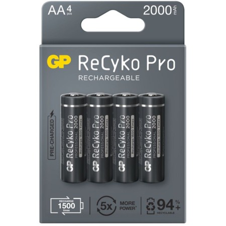 Pilas Recargables GP ReCyko Pro LR6 2000 mAh 1,2 V AA