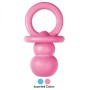 Jouet pour chien Kong Puppy Binkie Bleu Rose Caoutchouc (1 Pièce)