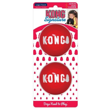 Jouet pour chien Kong Signature Balls Rouge