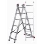 Escalera plegable de 6 peldaños Krause 30368 Plateado Acero