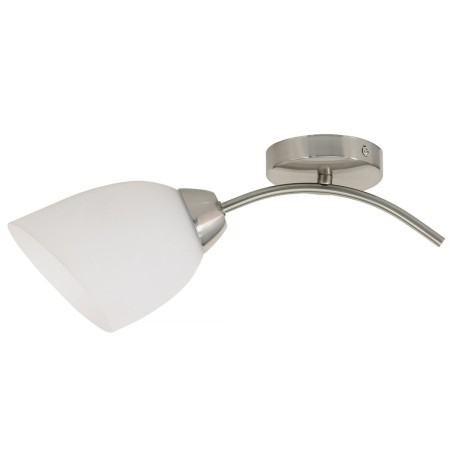 Applique de plafond Activejet Blanc nickel Métal verre 40 W 40 x 12 x 20 cm