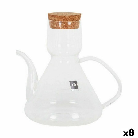 Aceitera La Mediterránea Bell 500 ml Silicona Vidrio de Borosilicato (8 Unidades)