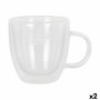 Lot de tasses Santa Clara Thermique 150 ml Verre Borosilicaté 2 Pièces (2 Unités)