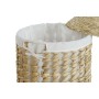 Cesto para la Ropa Sucia Home ESPRIT Blanco Natural 3 Piezas 46 x 46 x 69 cm