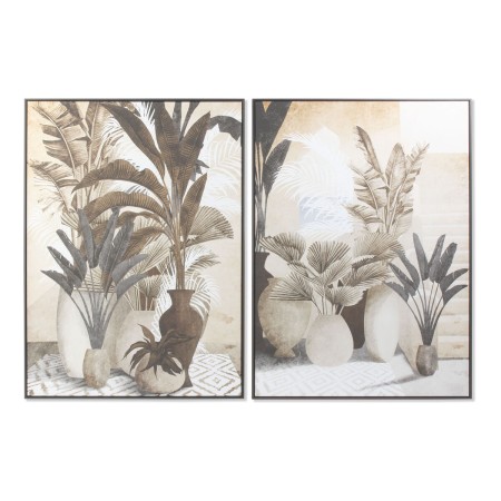 Cuadro DKD Home Decor Flores Moderno 103,5 x 4,5 x 143 cm (2 Unidades)