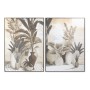 Cuadro DKD Home Decor Flores Moderno 103,5 x 4,5 x 143 cm (2 Unidades)