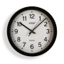 Horloge Murale Versa Noir Plastique Quartz 4,3 x 30 x 30 cm