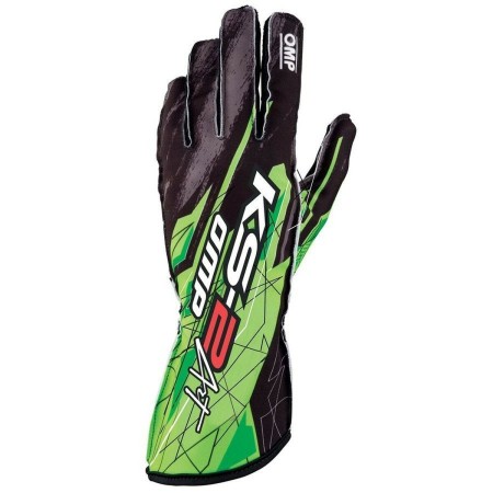 Guantes de Karting OMP KS-2 ART Negro/Verde Negro L