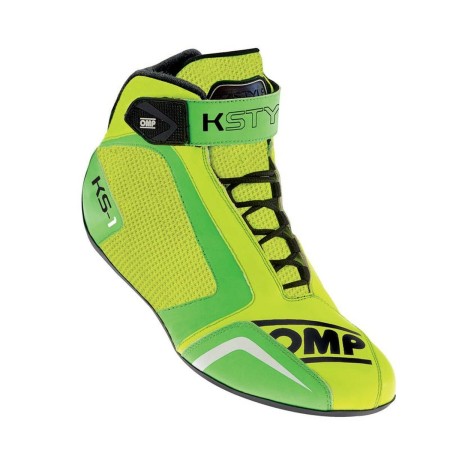 Botines Racing OMP KS-1 Amarillo Verde 47