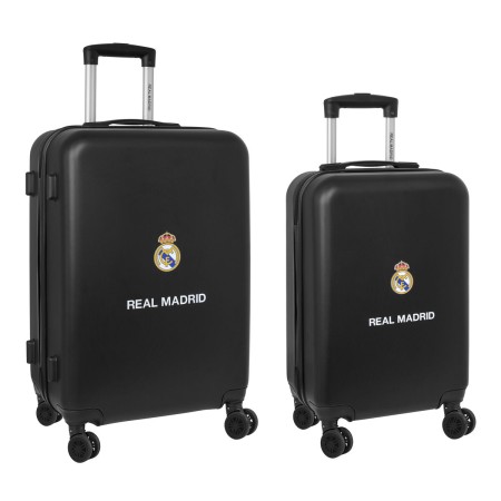 Jeu de valises Real Madrid C.F. Trolley Blue marine 2 Pièces 40 x 63 x 26 cm