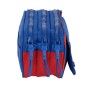 Trousse Fourre-Tout Double F.C. Barcelona Bleu Bordeaux 21,5 x 10 x 8 cm