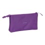 Trousse Fourre-Tout Double Real Valladolid C.F. Violet 22 x 12 x 3 cm