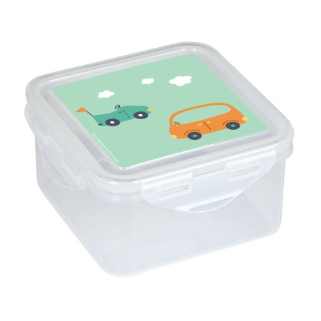 Fiambrera Safta Coches Verde 13 x 7.5 x 13 cm