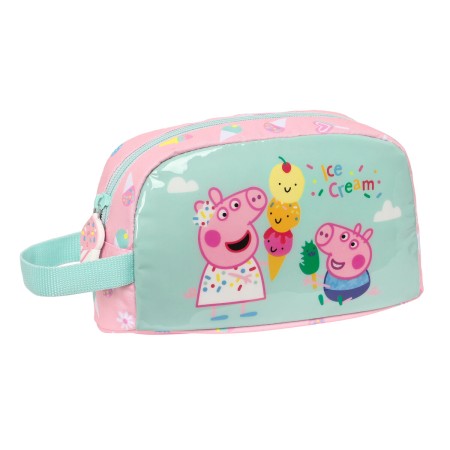 Portameriendas Térmico Peppa Pig Ice cream Rosa Menta 21.5 x 12 x 6.5 cm