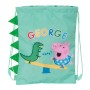 Bolsa Mochila con Cuerdas Peppa Pig George Menta 26 x 34 x 1 cm