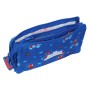 Trousse Fourre-Tout Double Spidey Bleu 22 x 12 x 3 cm