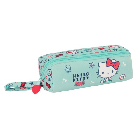 Estuche Escolar Hello Kitty Sea lovers Turquesa 22 x 10 x 10 cm