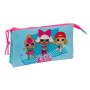 Trousse Fourre-Tout Double LOL Surprise! Divas Bleu 22 x 12 x 3 cm