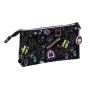 Estuche Escolar Monster High Negro 22 x 12 x 3 cm