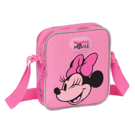 Bolso Bandolera Minnie Mouse Loving Rosa 16 x 18 x 4 cm