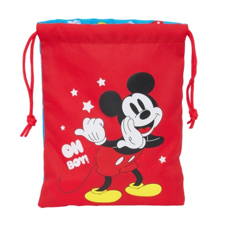 Sac à goûter Mickey Mouse Clubhouse Fantastic 20 x 25 x 1 cm Sac Bleu Rouge