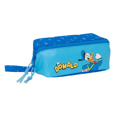 Estuche Escolar Donald Azul 22 x 10 x 10 cm