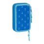 Plumier Doble Donald Azul 12.5 x 19.5 x 4 cm (28 piezas)