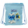 Bolsa Mochila con Cuerdas Los Pitufos Azul Azul cielo 26 x 34 x 1 cm