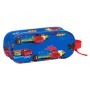 Portatodo Doble Cars Race ready Azul 21 x 8 x 6 cm