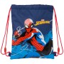 Sac à dos serré par des ficelles Spider-Man Neon Blue marine 26 x 34 x 1 cm