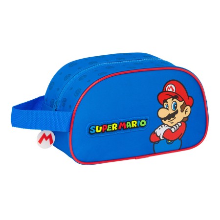 Neceser Escolar Super Mario Play Azul Rojo 26 x 15 x 12 cm