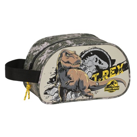 Trousse de Toilette Jurassic World Warning Gris 26 x 15 x 12 cm