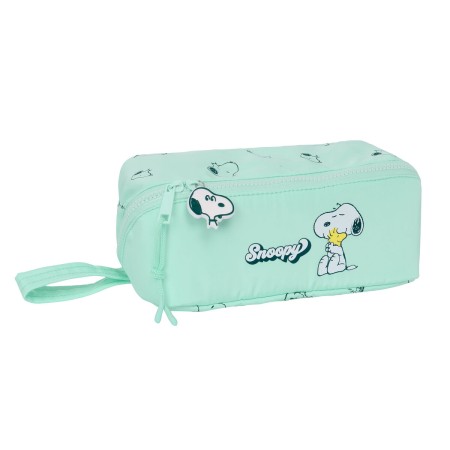 Estuche Escolar Snoopy Groovy Verde 22 x 10 x 10 cm