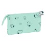 Portatodo Triple Snoopy Groovy Verde 22 x 12 x 3 cm