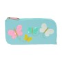 Estuche Escolar Moos Butterflies Azul claro 23 x 11 x 1 cm