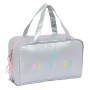 Trousse de Toilette Benetton Silver Rembourré Argenté 31 x 14 x 19 cm
