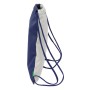 Bolsa Mochila con Cuerdas Benetton Varsity Gris Azul marino 35 x 40 x 1 cm