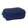 Trousse Fourre-Tout Triple Benetton Varsity Gris Blue marine 21,5 x 10 x 8 cm