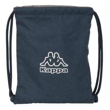 Sac à dos serré par des ficelles Kappa Dark navy Gris Blue marine 35 x 40 x 1 cm