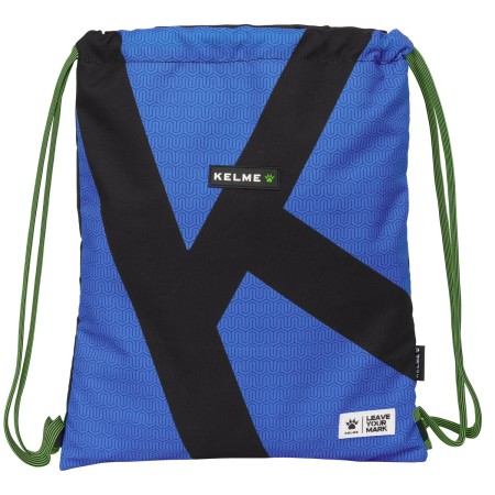 Bolsa Mochila con Cuerdas Kelme Royal Azul Negro 35 x 40 x 1 cm