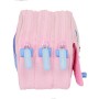 Trousse Fourre-Tout Triple Benetton Pink Rose 21,5 x 10 x 8 cm
