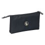 Trousse Fourre-Tout Triple El Ganso Noir 22 x 12 x 3 cm