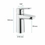 Grifo Monomando Grohe Start Edge Metal