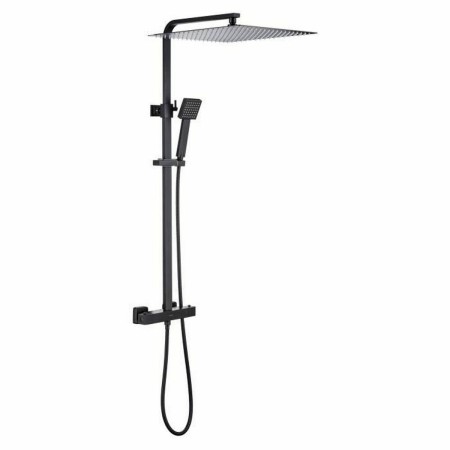 Columna de Ducha Oceanic Negro mate Acero Inoxidable ABS 40 x 40 cm