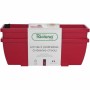 Maceta Riss RIV1687434768649 Rojo Plástico Rectangular (2 Unidades)